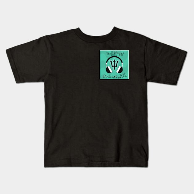 Pod Logo Kids T-Shirt by DamSnackBar Podcast